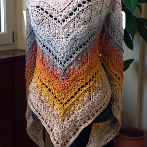 Handgjord sjal i merino