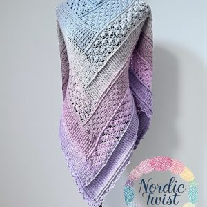 Alternative view of Spring Awakening – handvirkad sjal