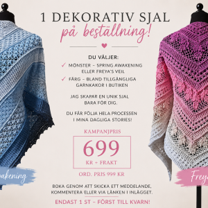  Unik handvirkad dekorativ sjal – på beställning